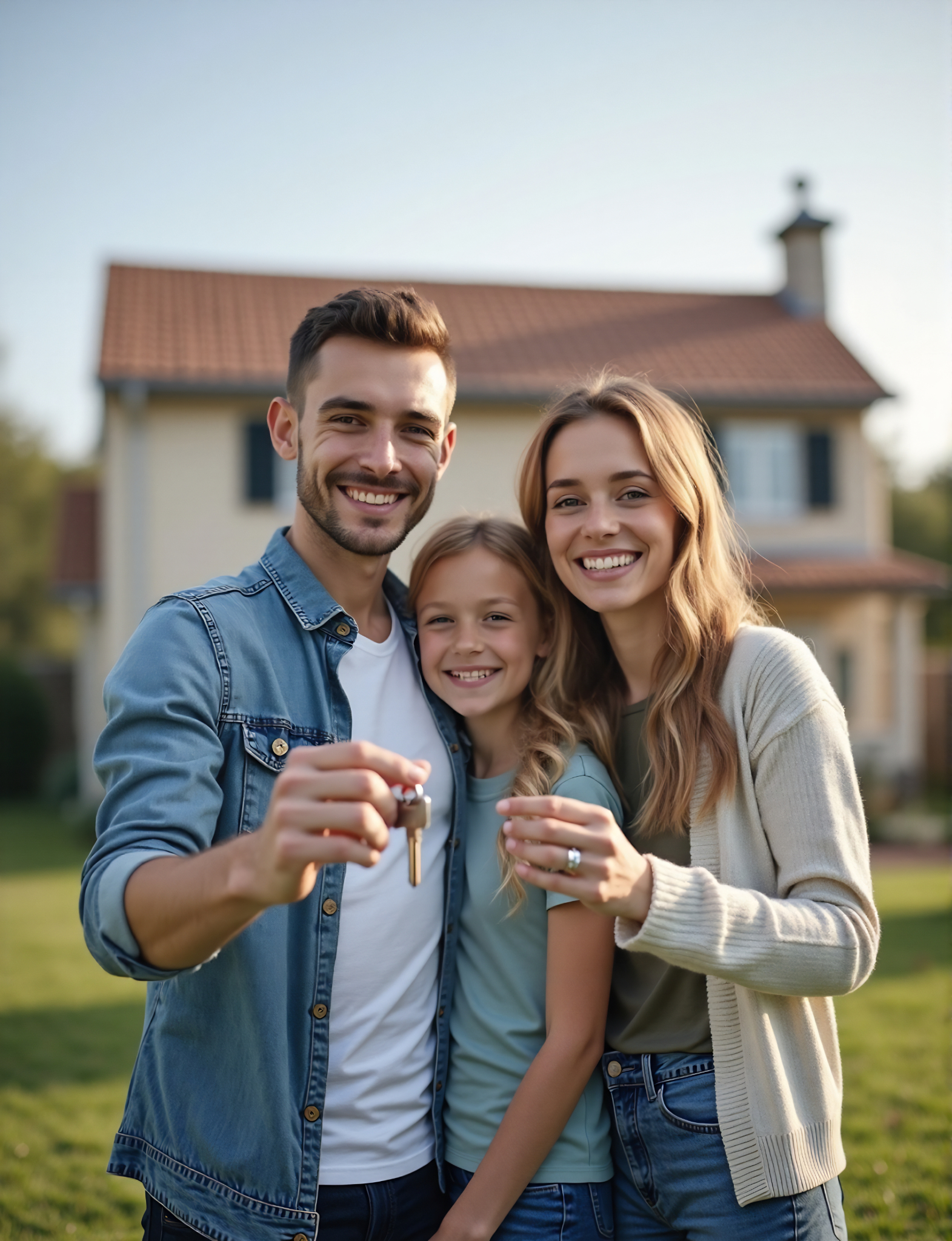 Happy family received cash back rebate when purchasing their Toronto home